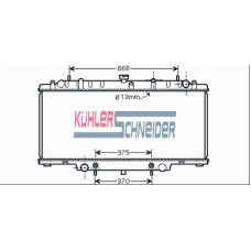 1600871 KUHLER SCHNEIDER Радиатор, охлаждение двигател