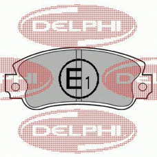 LP509 DELPHI Комплект тормозных колодок, дисковый тормоз