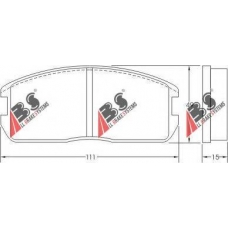 36178 ABS Комплект тормозных колодок, дисковый тормоз