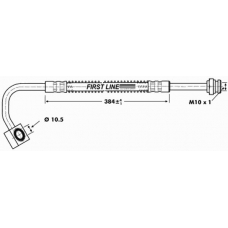 FBH6733 FIRST LINE Тормозной шланг