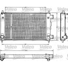 883759 VALEO Радиатор, охлаждение двигателя