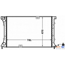 8MK 376 771-771 HELLA Радиатор, охлаждение двигателя