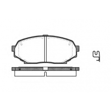 P2383.12 WOKING Комплект тормозных колодок, дисковый тормоз