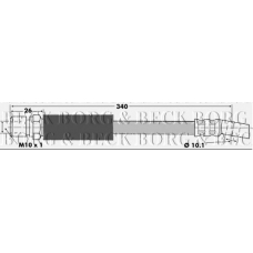 BBH6339 BORG & BECK Тормозной шланг