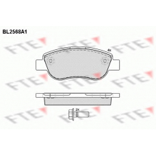 BL2568A1 FTE Комплект тормозных колодок, дисковый тормоз