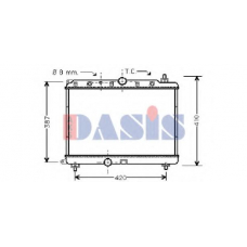 370005N AKS DASIS Радиатор, охлаждение двигателя