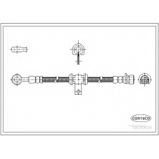 19032808 CORTECO Тормозной шланг