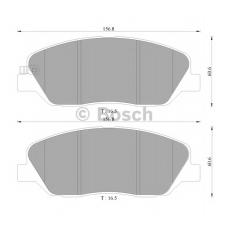 0 986 AB3 081 BOSCH Комплект тормозных колодок, дисковый тормоз