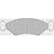 BBP1112 BORG & BECK Комплект тормозных колодок, дисковый тормоз
