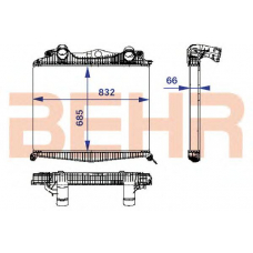 2207076 BEHR Intercooler