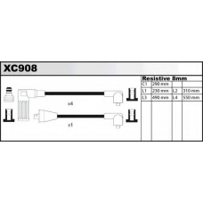 XC908 QUINTON HAZELL Комплект проводов зажигания