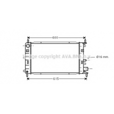 FDA2149 AVA Радиатор, охлаждение двигателя