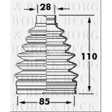 BCB6119 BORG & BECK Пыльник, приводной вал