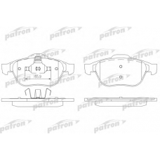 PBP1541 PATRON Комплект тормозных колодок, дисковый тормоз