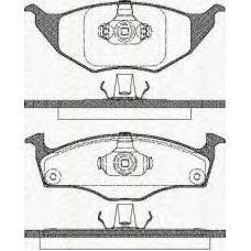 8110 29021 TRISCAN Комплект тормозных колодок, дисковый тормоз