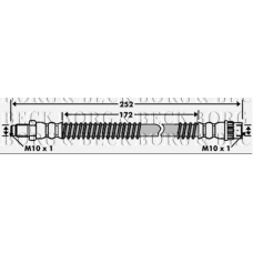 BBH7511 BORG & BECK Тормозной шланг