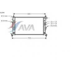 OL2359 AVA Радиатор, охлаждение двигателя