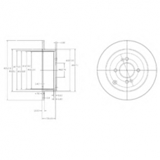 BG4097 DELPHI Тормозной диск