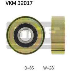 VKM 32017 SKF Паразитный / ведущий ролик, поликлиновой ремень