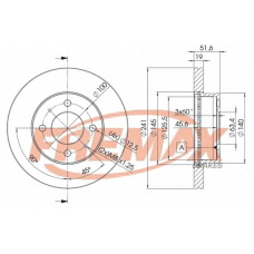 BD-1008 FREMAX Тормозной диск