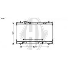 8263001 DIEDERICHS Радиатор, охлаждение двигателя