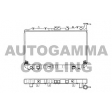 101388 AUTOGAMMA Радиатор, охлаждение двигателя