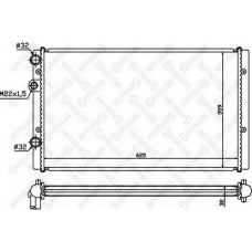 10-26419-SX STELLOX Радиатор, охлаждение двигателя