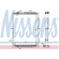 62342 NISSENS Радиатор, охлаждение двигателя