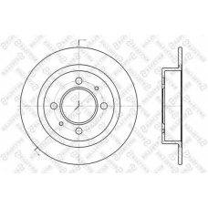 6020-2246-SX STELLOX Тормозной диск