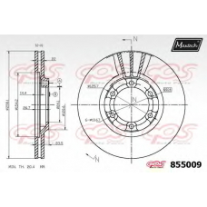 855009.6060 MAXTECH Тормозной диск