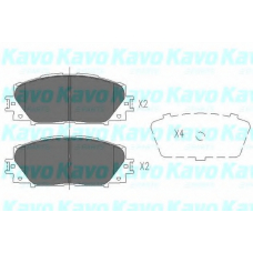 KBP-9097 KAVO PARTS Комплект тормозных колодок, дисковый тормоз