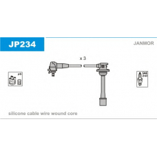 JP234 JANMOR Комплект проводов зажигания
