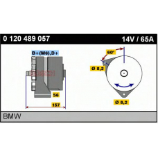 0 120 489 057 BOSCH Генератор