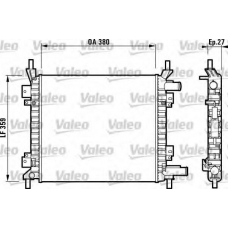 732628 VALEO Радиатор, охлаждение двигателя