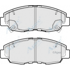PAD1848 APEC Комплект тормозных колодок, дисковый тормоз