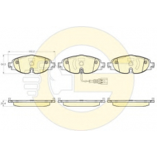 6119561 GIRLING Комплект тормозных колодок, дисковый тормоз