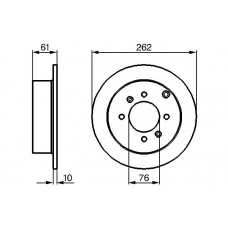 0 986 479 125 BOSCH Тормозной диск