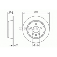 0 986 479 S02 BOSCH Тормозной диск