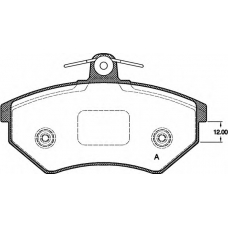 BPA0134.40 OPEN PARTS Комплект тормозных колодок, дисковый тормоз