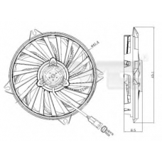 805-0005 TYC Вентилятор, охлаждение двигателя