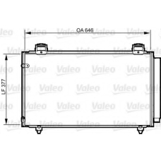 814210 VALEO Конденсатор, кондиционер