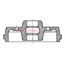 BT 728 METZGER Тормозной барабан