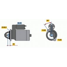 0 986 017 970 BOSCH Стартер