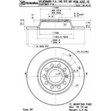 BS 7715 BRECO Тормозной диск