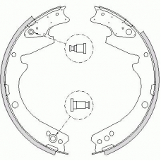 Z4424.01 WOKING Комплект тормозных колодок