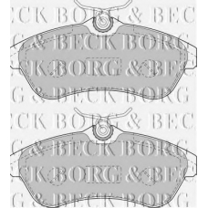 BBP1735 BORG & BECK Комплект тормозных колодок, дисковый тормоз