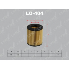 LO-404 LYNX Фильтр масляный