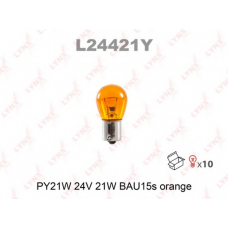 L24421Y LYNX L24421y лампа автомобильная py21w 24v21w bau15s amber lynx