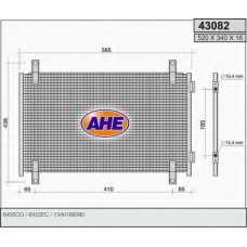 43082 AHE Конденсатор, кондиционер