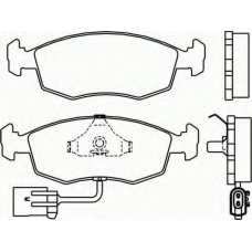 2162501 TEXTAR Комплект тормозных колодок, дисковый тормоз